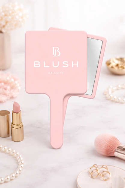 Blush Beauty Small Handheld Mirror