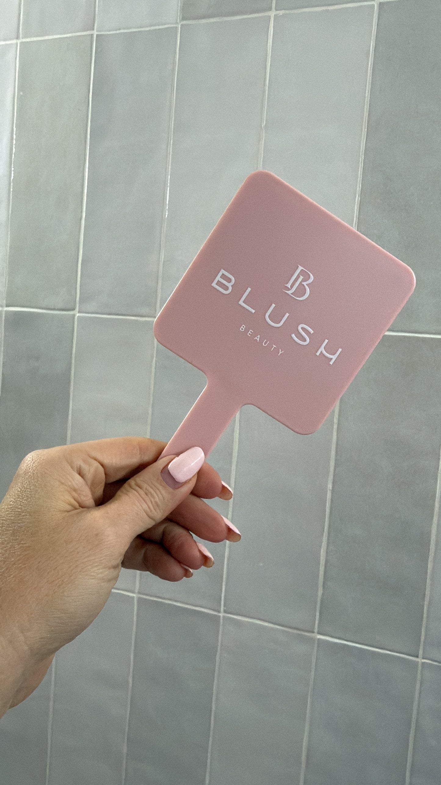 Blush Beauty Small Handheld Mirror